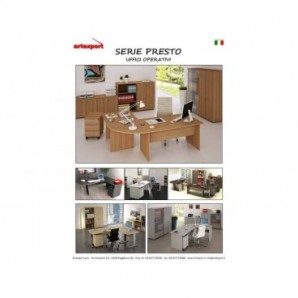 Mobile basso Presto 1 ripiano - ante in vetro satinato struttura bianco Artexport 80x44xH.72 cm - 530-67G