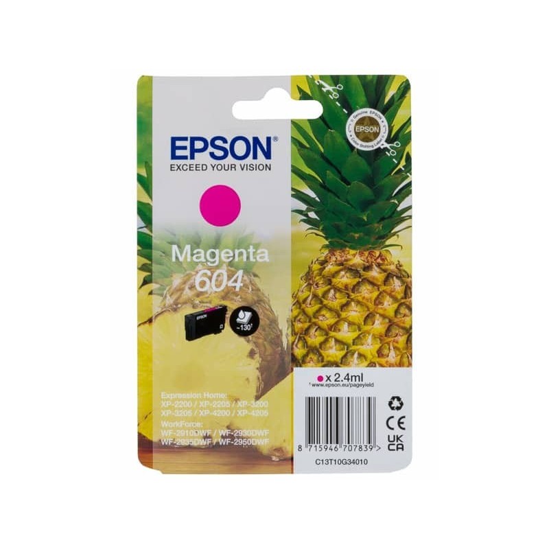 Cartuccia 604 magenta Epson C13T10G34010