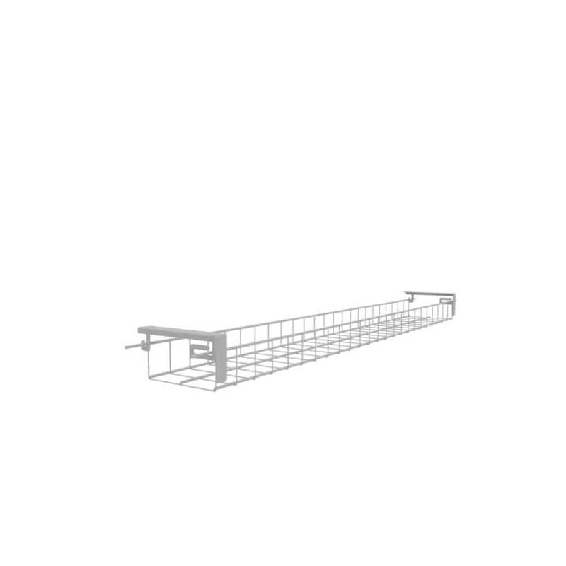 Griglia raccoglicavi Practika sottopiano per scrivanie bianca Quadrifoglio 130,3x15,5x6,5 cm - COGRU160-I