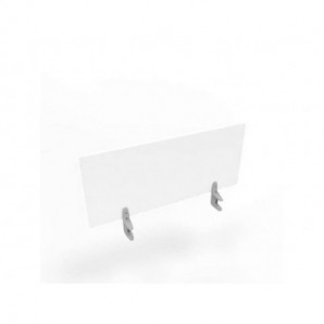 Pannello divisorio in melaminico bianco per scrivanie singole 100xH.42 cm linea Practika Quadrifoglio - CODI100-BA