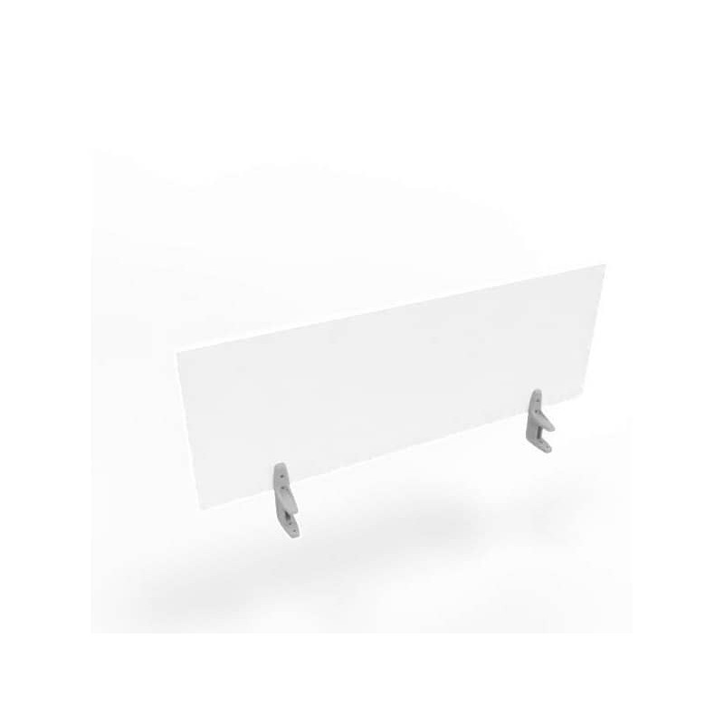 Pannello divisorio in melaminico bianco per scrivanie singole 120xH.42 cm linea Practika Quadrifoglio - CODI120-BA