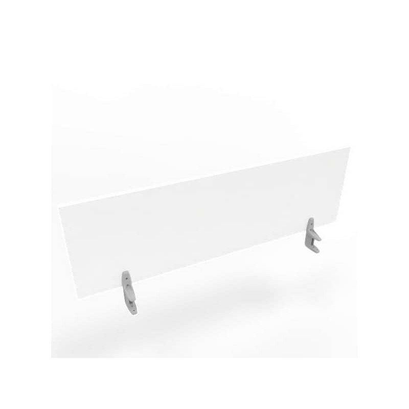 Pannello divisorio in melaminico bianco per scrivanie singole 140xH.42 cm linea Practika Quadrifoglio - CODI140-BA