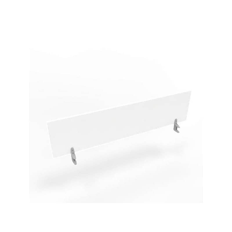 Pannello divisorio in melaminico bianco per scrivanie singole 180xH.42 cm linea Practika Quadrifoglio - CODI180-BA