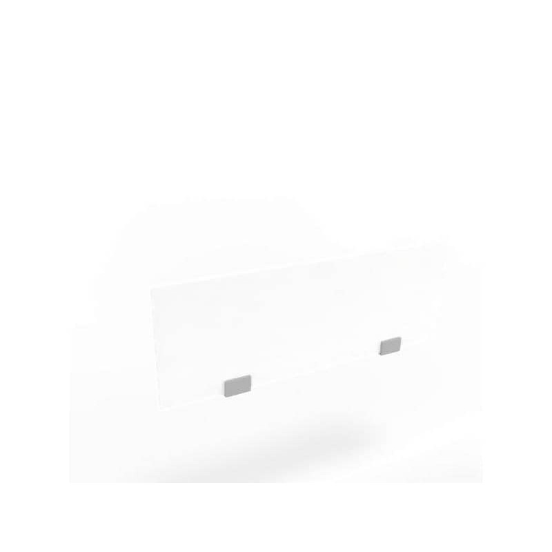 Pannello divisorio in melaminico bianco per bench 100xH.35 cm linea Practika Quadrifoglio - CODB100-BA