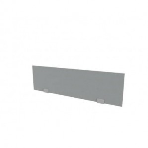 Pannello divisorio rivestito in tessuto grigio 120xH.32 cm per bench linea Practika Quadrifoglio - CODBT120-B01-012