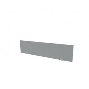 Pannello divisorio rivestito in tessuto grigio 140xH.32 cm per bench linea Practika Quadrifoglio - CODBT140-B01-012