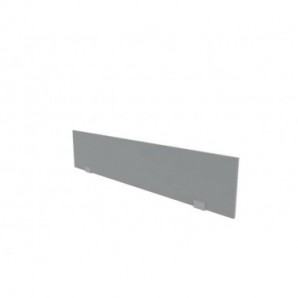 Pannello divisorio rivestito in tessuto grigio 160xH.32 cm per bench linea Practika Quadrifoglio - CODBT160-B01-012