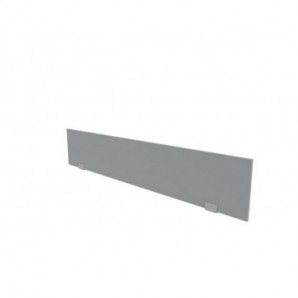 Pannello divisorio rivestito in tessuto grigio 180xH.32 cm per bench linea Practika Quadrifoglio - CODBT180-B01-012