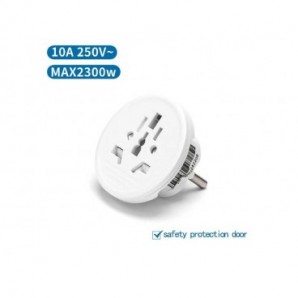 Adattatore Scuko con presa universale 10A Aigostar bianco 286620