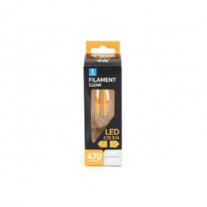 Lampadina a filamento LED luce calda 4W C35 - E14 - 470 lumen Aigostar ø35xH.97 mm - B10106AM3