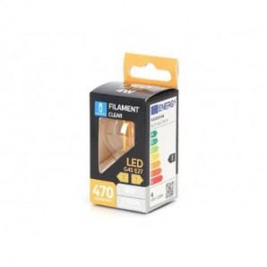Lampadina a filamento LED luce calda 4W G45 - E27 - 470 lumen Aigostar ø45xH.73mm - B10106AM9