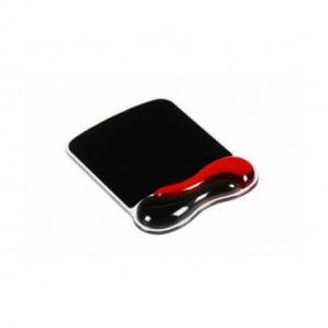 Tappetino per mouse Kensington Duo Gel Wave nero/rosso 62402