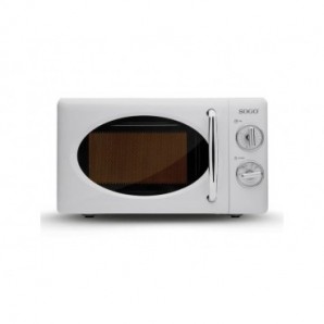 Microonde in alluminio Sogo Vintage 20 litri - 700 W bianco - HOR-SS-890-W