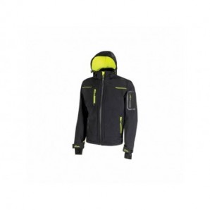 Giacca impermeabile in Softshell Space Black Carbon U-Power taglia XXL FU187BC-XXL
