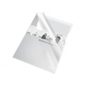 Buste a L non perforate Esselte Cristal trasparente 150 µm A4 lucido conf.25 - 55430