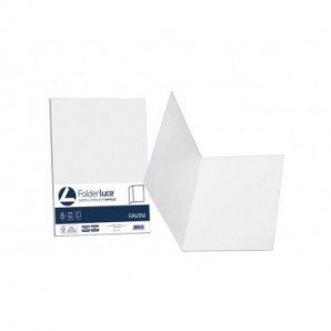 Cartellina semplice Favini Folder Simplex Luce&Acqua 200 g/m² 25x34cm conf. 50 bianco - A500664