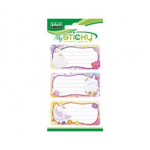 Etichette adesive scuola Lebez MySticky soggetto girl - fantasie assortite - A4089