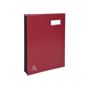 Libro firma Exacompta a 18 scomparti bordeaux 24184E