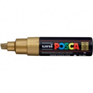 Marcatore Uni Posca punta large colore oro M PC8K ORO