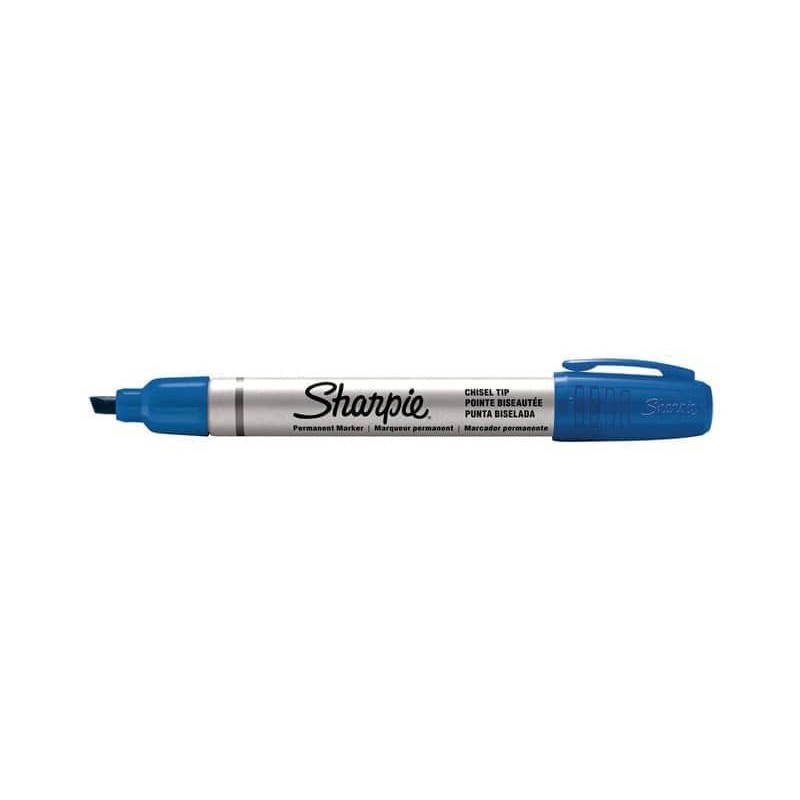 Marcatore permanente Sharpie Metal punta scalpello - 1,2-5,5 mm - in conf. da 12 blu - S0945780