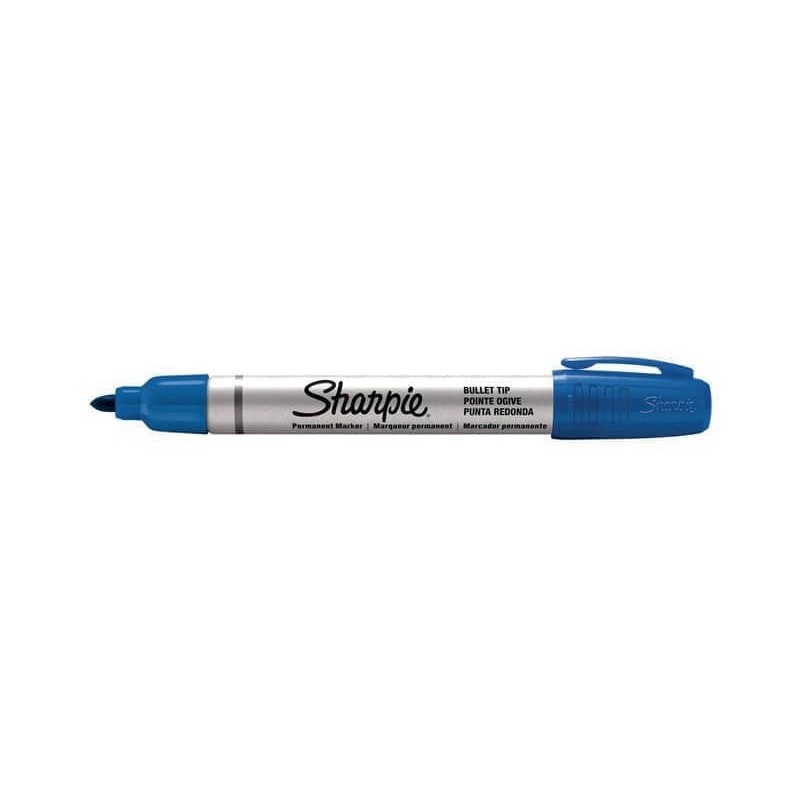 Marcatore permanente Sharpie Metal punta tonda - 1,4 mm - in conf. da 12 blu S0945730