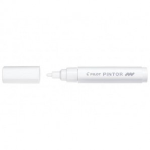 Marcatore multisuperficie Pilot Pintor a base d'acqua punta in fibra 4,5 mm bianco - 002369