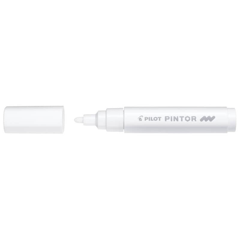 Marcatore multisuperficie Pilot Pintor a base d'acqua punta in fibra 4,5 mm bianco - 002369