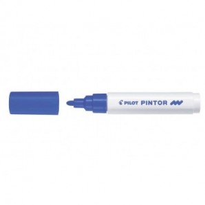 Marcatore multisuperficie Pilot Pintor a base d'acqua punta in fibra 4,5 mm blu - 002384