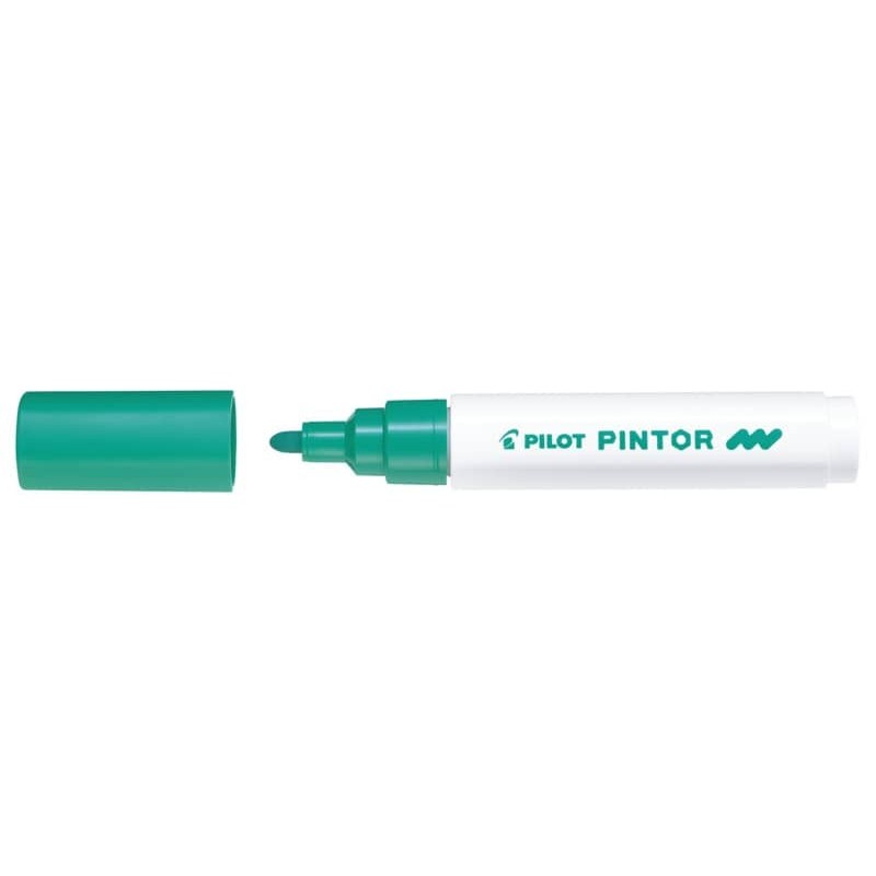 Marcatore multisuperficie Pilot Pintor a base d'acqua punta in fibra 4,5 mm verde - 002386