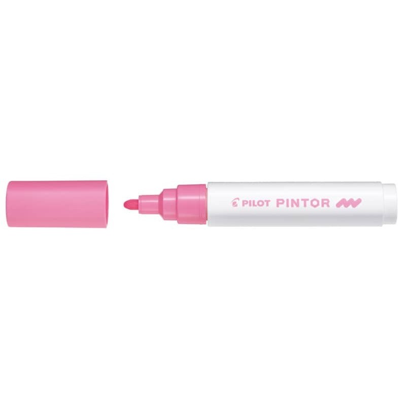 Marcatore multisuperficie Pilot Pintor a base d'acqua punta in fibra 4,5 mm rosa - 002392