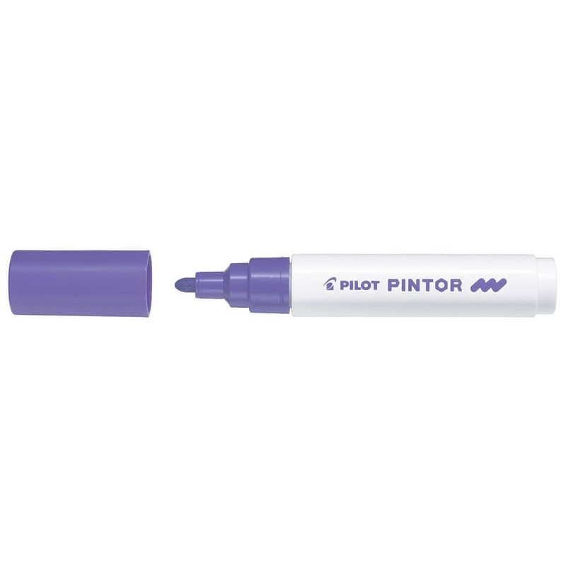 Marcatore multisuperficie Pilot Pintor a base d'acqua punta in fibra 4,5 mm viola - 002393