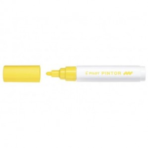 Marcatore multisuperficie Pilot Pintor a base d'acqua punta in fibra 4,5 mm giallo - 002390