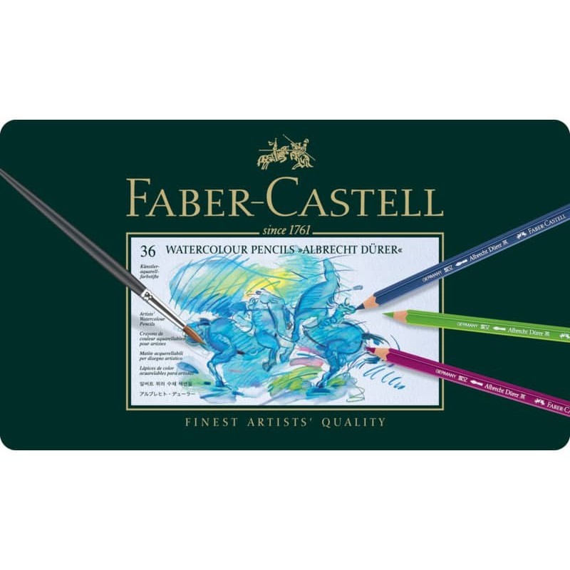 Matite acquerellabili Faber Castell Albrecht Dürer colori assortiti - conf. 36 pezzi - 117536