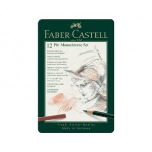 Set metallo Faber Castell Monochrome belle arti small conf. 12 elementi - 112975