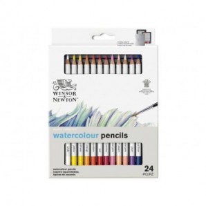 Set matite acquarellabili Winsor&Newton Studio collection 24 colori assortiti - 0490015