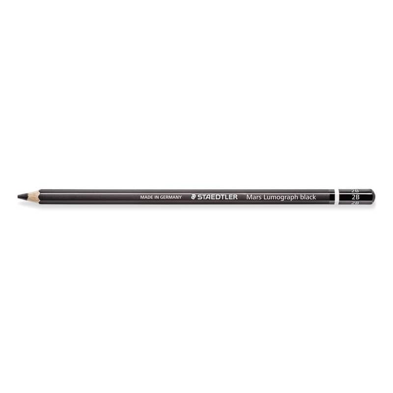 Matita in carboncino Staedtler Mars® Lumograph® Black 2B - conf. 12 pezzi - 100B-2B