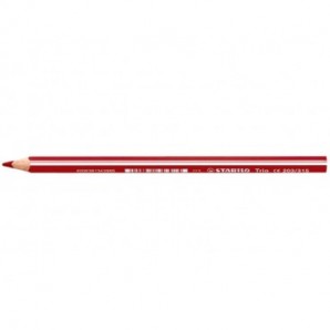 Matite colorate Stabilo Trio Maxi tratto 4,2 mm conf. 12 pezzi rosso ciliegia - 203/315