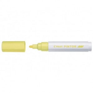 Marcatore multisuperficie Pilot Pintor a base d'acqua punta in fibra 4,5 mm giallo pastello - 002370