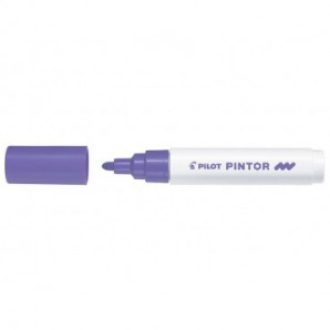 Marcatore multisuperficie Pilot Pintor a base d'acqua punta in fibra 4,5 mm viola - 002393