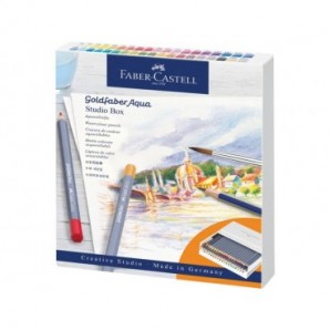 Matite acquarellabili Faber-Castell Goldfaber Aqua colori assortiti - conf. 38 pezzi - 114616