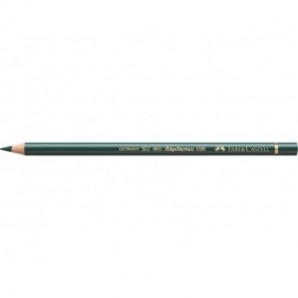 Matite colorate permanenti Faber Castell Polychromos mina 3,8 mm conf. 6 pezzi - verde ginepro - 110165