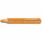 Matite colorate Stabilo Woody 3 in 1 punta larga conf. 5 pz arancio 880/220