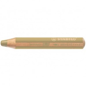 Matite colorate Stabilo Woody 3 in 1 punta larga conf. 5 pz oro 880/810