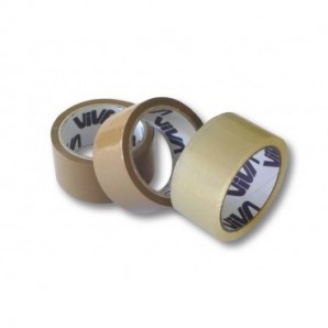 Nastro adesivo per pacchi silenzioso 50 mm x 66 m - 28 my - trasparente - conf. 6 pezzi - 1120T