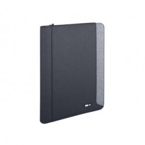Portablocco City Time Dual A4 in tessuto tecnico - 26x34 cm - nero - 61500