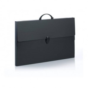 Valigetta in PPL Favorit Every Line Total Black 36,5x56,5x3,5 cm - 100501056
