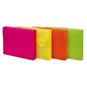 Valigetta portadocumenti Favorit Neon colori assortiti 38x29x5 cm - conf. da 4 - 400102066