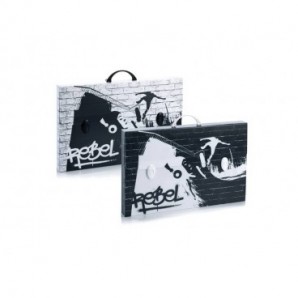 Valigetta in PPL Favorit con stampa Favorit Black&White soggetti assortiti 56,5x36,5x5,5 cm - 100501076