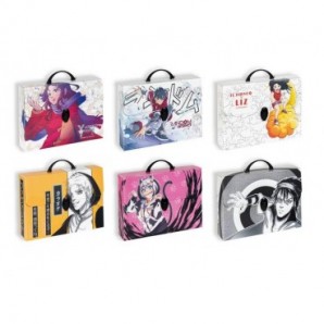 Valigetta in PPL Favorit con stampa Manga 37,5x27x8 cm - soggetti assortiti - 400182746