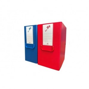 Cartella portaprogetti con bottone Euro-cart Euro Big - 25x35 cm dorso 20 cm - nero - YCP-PPL20BNE